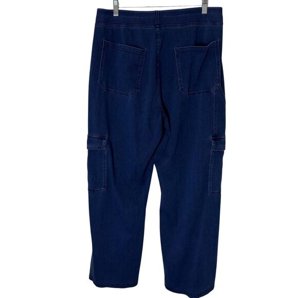 Halara Wide Leg Cargo Jeans Denim Pants Bundle of 2 Blue XL Petite - Picture 9 of 16